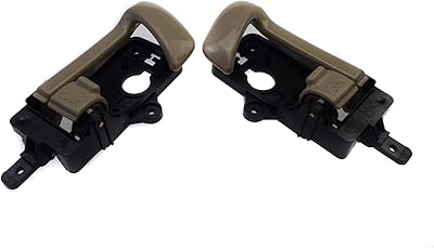 Interior door handles for left and right beige color for Hyundai Santa Fe 2007-2012, two rooms.. DIAYTAR NIGERIA: Your one-stop e-commerce destination with affordable prices and nationwide delivery in 5-8 days.