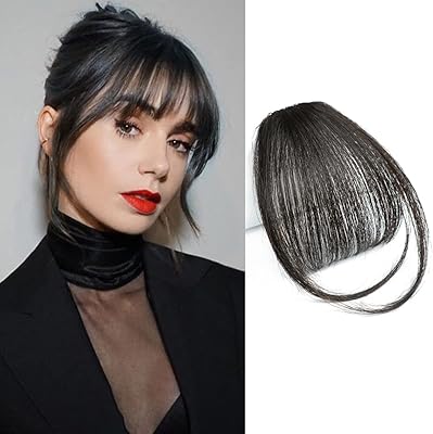 Human hair extensions to clip bang's for women, fringed hair with arms and bips to clip, elegant flat hair extensions for daily use (natural black).. Elevate your shopping experience with DIAYTAR NIGERIA's vast catalog and budget-friendly options.