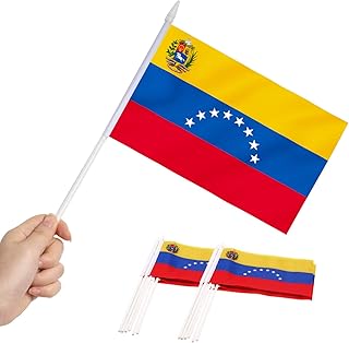 Package of 12 small venezuela anly flags - Small portable venezuelans flags on a stick - Bright colors and resistant to discoloration - 5 x 8 inch with solid mast and spearhead.. Discover why DIAYTAR NIGERIA is the smart shopper's choice for affordable products delivered nationwide.