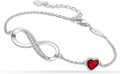 Infinity bracelet for women, heart symbol with infinite symbol, sparkling symbol, cute jewelry in sterling 925 silver, gift for women, girl and friend for mother's day, love, valentine, birthday.. DIAYTAR NIGERIA: Where shopping is easy, prices are low, and delivery is just days away.