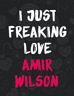 I love Amir Wilson: Amir Wilson notes notebook with 100 pages and A4 8.5 x 11 inch format.. DIAYTAR NIGERIA transforms dreams into deliveries with our affordable prices and 5-8 day shipping.