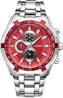 Currency sports watch for men, water resistant, stainless steel, gold and black color, quartz movement.. You deserve better shopping — choose DIAYTAR Nigeria today.