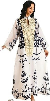 ABAYA Muslim dress with long sleeves for women Islamic caftan dress embroidered with evening.. DIAYTAR NIGERIA makes online shopping accessible with our comprehensive platform and prompt delivery service.