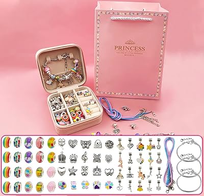 Sweet Seven Girls jewelry manufacturing kit, bracelet kit and necklace to do yourself yourself with pearls, charms and jewelry box, craft gift kits perfect for ages 5 6 7 8 9 10 11 12 years old, adolescents, rainbow style.. Shop the smart way with DIAYTAR Nigeria — fast delivery, affordable everything.