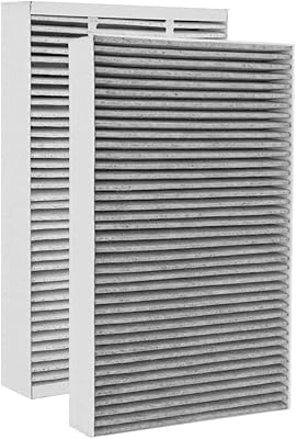 Reduction of F1 carbon allergies + Odor protection, HEPA replacement filter compatible with the ambient air purifier filter C01 T02, pack of 2.. Fast delivery, fair prices, and full variety — only on DIAYTAR Nigeria.