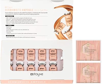 Ampoules stive bb glow n° 1-2 light derma white, 8 ml, 10 pièces.. Enjoy stress-free shopping with affordable prices on DIAYTAR Nigeria.