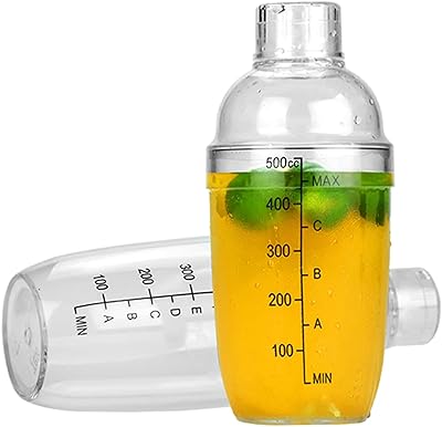 Daeyong Plastic Martini Cocktail Shaker, professional cocktail mixer for bartender, cocktail shaker in transparent pc water -to -milk pc (500 ml).. DIAYTAR NIGERIA makes quality accessible with low prices and reliable 5-8 day nationwide delivery.