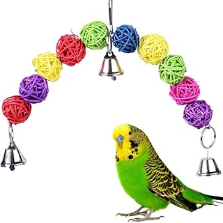 Colorful toy in hollow rattan balls, chewing toy for birds, biting toy for parrot, parakeet, parakeet, capopsy, conure, inseparable, sparrow, ara, gray pacco.. DIAYTAR NIGERIA transforms dreams into deliveries with our affordable prices and 5-8 day shipping.