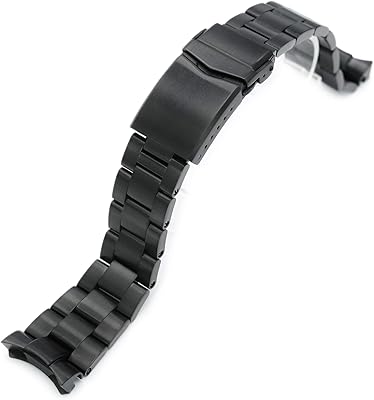 Black DLC Watch Bracelet 22 mm Compatible with Seiko SKX007 SKX009, Super-O Boyer 316L SS.. Discover why millions choose DIAYTAR for affordable online shopping with delivery in just 5-8 days.