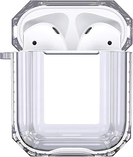 Transparent FUCANT protective cover for AirPods 2, AirPods 1, AirPods accessories (for loading cases, transparent/white).. DIAYTAR NIGERIA brings a world of products to your fingertips with affordable prices and quick delivery.