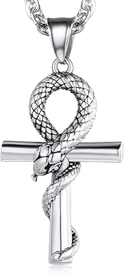 Faithheart Horus Ankh hanging pendant necklace, Egyptian Coptic jewelry in stainless steel for men and women, personalization of wedjat eye pendants available.. Save time and money with DIAYTAR Nigeria’s online store.