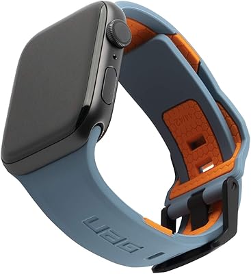 UAG UAG UAG Armor Gear Sport replacement watch bracelet compatible with Apple Watch 44 mm and 42 mm, IWATCH Series 6/5/4/3/2/1 and Watch SE, Civilian Civilian Bracelet in adjustable and waterproof resistant, dark gray/orange.. Shop smarter with Nigeria's premier e-commerce platform, featuring affordable products delivered nationwide.