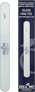 Herome glass nail file - prevents nails from hooking, splitting or tearing. hygienic, it is impossible to file the nails incorrectly.. DIAYTAR NIGERIA transforms dreams into deliveries with our affordable prices and 5-8 day shipping.