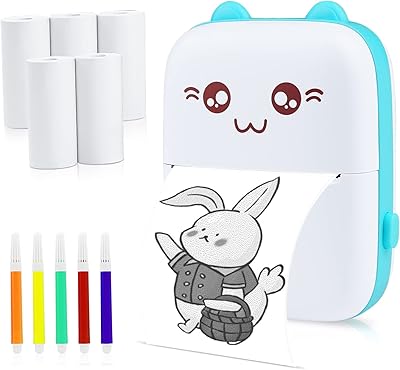 Mini Penoy thermal printer, Bluetooth labeling, portable labels compatible with Android and iOS, printable photos, lists, QR codes, notes (with 5 paper rolls + 5 color pens).. Your ultimate shopping destination, DIAYTAR NIGERIA combines extensive selection with affordable shipping.