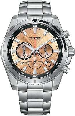 Analog stainless steel watch for men, size 46.4 mm, gold color, gold, 46.4 mm, bracelet.. Nigeria's most loved e-commerce platform delivers affordable shopping solutions to your doorstep.