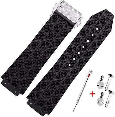 Rubber watch bracelet 19 mm 21 25 mm with replacement tool for porthole.. Find everything you need at prices you'll love with DIAYTAR NIGERIA's comprehensive e-commerce platform.