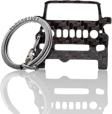 Black staff carbon fiber keychain compatible with Jimny 2018+.. DIAYTAR NIGERIA: Where value meets variety with reliable nationwide delivery in under 8 days.