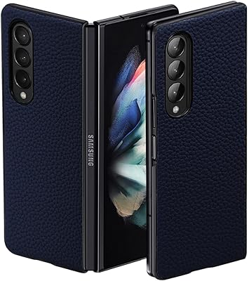Nanhu real leather cover for Samsung Galaxy Z Fold 3 - Royal Blue.. Shop with purpose at DIAYTAR NIGERIA and receive products at unbeatable prices within the week.