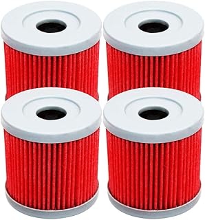 Set of 4 Yerbay compatible motorcycle oil filters for Suzuki Z400 LTZ400 LT-Z400 LTZ 400 LTR 450 LTR-450 LTR450 1651029F00.. One platform, all your needs — DIAYTAR Nigeria delivers quickly.