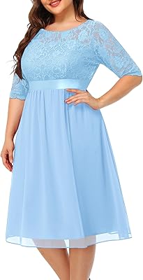Mini 3/4 -sleeved lace dress and open collar for women for wedding festival.. DIAYTAR NIGERIA: Where quality meets affordability, with thousands of products delivered in less than 8 days.
