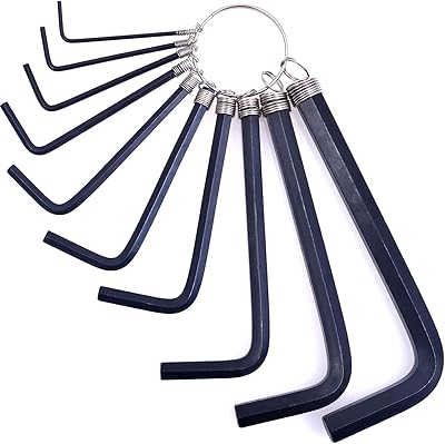 Alen hexagonal key set (10 keys - industrial quality) SAE 1/16-3/8 " - Carbon steel body with black finish.. Nigeria shops with DIAYTAR — wide selection, fast shipping, and great value.