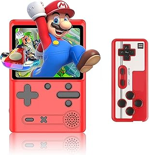 Portable digital video game console with 500 classic FC games on a 3.0 -inch screen, support for the connection of television and readers, Red.. Shop from anywhere in Nigeria with DIAYTAR's extensive selection and budget-friendly shipping options.