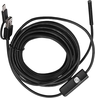 3 -in -1 exterior inspection camera for mobile with 6 LED lights for maintenance and inspection (2 meters).. Experience the ultimate in shopping convenience with DIAYTAR NIGERIA's vast catalog and 5-8 day delivery.