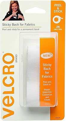 Fabric back adhesive with white ribbon.. Experience the satisfaction of affordable shopping with DIAYTAR NIGERIA's nationwide 5-8 day delivery.