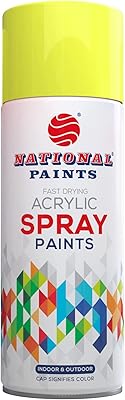 Acrylic paint in aerosol with quick drying national painting - Fluorescent yellow 345.. DIAYTAR NIGERIA: Empowering Nigerians with access to affordable products and reliable 5-8 day delivery.