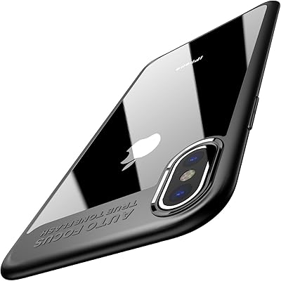 Kingsman shell for iPhone X, Mate finish flexible in TPU + PC, Transparent Hybrid transparent rear panel Ultra-thin [fine], protective shell absorbing shocks, transparent rear bumper for iPhone 10 / x [Black edge].. Your ideal shopping companion, DIAYTAR NIGERIA offers unmatched variety with delivery within a week.