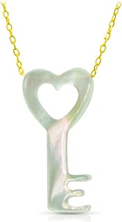 Collar of pearls in the shape of a 10 carat gold key for women by Vera.. Join the movement — fast, affordable shopping only at DIAYTAR Nigeria.