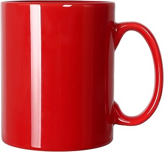 Smallet M017 Classic Porcelain Boss 21oz Ceramic Cask Extra Large Tea Cup with handle for office and house, Red.. DIAYTAR NIGERIA combines affordability, variety, and convenience with nationwide delivery services.
