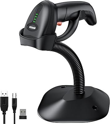 Wireless USB-free USB barcode scan, portable laser barcode reader (2.4 GHz wireless and USB2.0 wire) with receiver up to 10,000 codes.. Join millions of satisfied shoppers using DIAYTAR Nigeria every day.