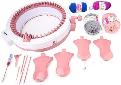 Hand knitting machine at 48 needles, hand knitting machine with double adjustable position, automatic looming loom kit with hook of hook needles.. DIAYTAR NIGERIA: Your partner in affordable e-commerce with dependable delivery across Nigeria.
