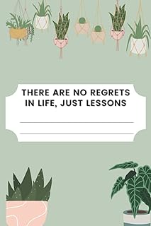 There are no regrets in life, just lessons: lined booklet.. Navigate countless options with DIAYTAR NIGERIA's comprehensive marketplace and budget-friendly shipping.