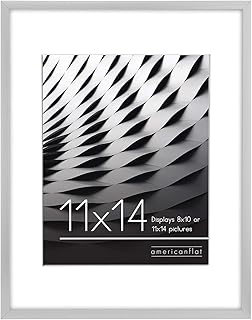 Flat Photo Frame 11 x 14 In Silver - Fine Photo Frame 8 x 10 With Passe -Partout or Frame 11 x 14 without Passe -Partout - unbreakable glass - Horizontal and vertical wall formats, 1 package.. Experience retail therapy without the financial stress at DIAYTAR NIGERIA's budget-friendly marketplace.