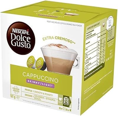 Coffee capsules Nescafé Dolce Gusto Skinny/Light cappuccino - 16 capsules.. DIAYTAR NIGERIA: Where shopping is affordable, selection is vast, and delivery is always reliable.