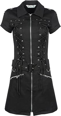 Punk dress for women gothic grunge dress withnesday addams, black, 4.. From phone accessories to home decor — DIAYTAR Nigeria ships it fast.