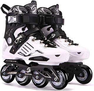 Skatee shoes Roller Blade Blade Runner, skateboard shoes with a row for adults women and men, comfortable skateboarding shoes for adults and adolescents, black and white, 37.. DIAYTAR NIGERIA transforms online shopping with competitive prices and dependable nationwide delivery.