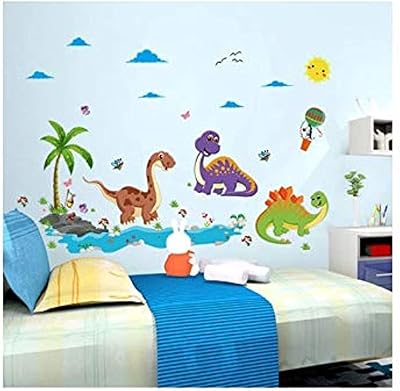 Dinosaurie Paradis Dinosaur Wall Stickers for children's bedroom decoration, baby room stickers, DIY.. Your trusted shopping companion, DIAYTAR NIGERIA delivers affordable solutions in just 5-8 days.