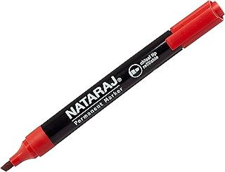 Nataraj permanent marker with chopped point 1 red piece.. Your everyday shopping destination, DIAYTAR NIGERIA offers unbeatable value with quick delivery times.