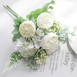 Artificial flowers False flowers and plants in plastic silk for Christmas table decoration, elegant floral motif for tables, house, office, garden, artistic decoration (white).. Browse endless categories on DIAYTAR Nigeria — your items delivered in just days.