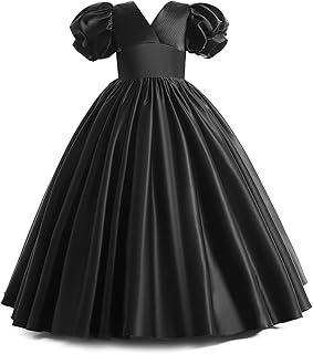 Long Dress Classic in satin high waist for weddings and end-of-year balls from toddlers, white, red and blue, size 3-14t.. DIAYTAR NIGERIA: The marketplace that brings affordable products to every Nigerian home in under 8 days.