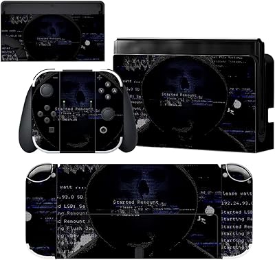 Playvital full set of nintendo switch oled skins, personalized vinyl stickers for switch oled, joy -con, dock and grip - hacker skull design.. Your budget-friendly online marketplace, DIAYTAR NIGERIA delivers a world of products in just 5-8 days.