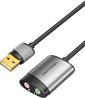 External USB sound card version 3.5 mm USB audio adapter with microphone USB adapter to Jack 3.5 for PlayStation 4, laptop and helmet (CDKHB).. Discover endless shopping possibilities at DIAYTAR NIGERIA, with budget-friendly prices and reliable delivery.