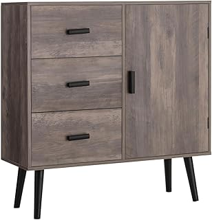 Iwell storage cabinet with 3 drawers and shelf, wooden floor cabinet with pine foot, kitchen storage cabinet for living room, dining room, corridor, rustic oak.. Get everything you need without leaving your home. DIAYTAR Nigeria offers a seamless shopping experience and delivers your orders quickly and reliably.