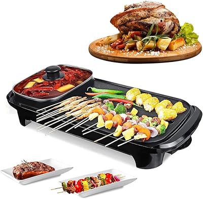 Jigiro Electric barbecue stove 3 in 1, shabu shabu hot pot, 220 V/2000 W, smoke -free, non -stick roasting, warm temperature control, suitable for gatherings of 2 to 6 people (1 head).. Experience retail therapy without the financial stress at DIAYTAR NIGERIA's affordable e-commerce platform.