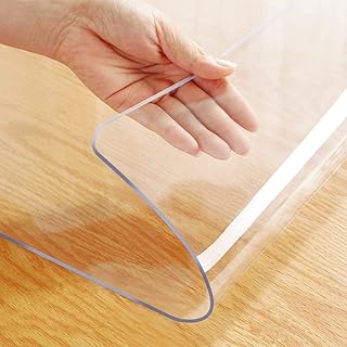 Protector of rectangular plastic transparent plastic of 20x48 inch, PVC sub-main, waterproof and non-slip vinyl table cover for desktop, computer, writing, dining table.. DIAYTAR NIGERIA: Where affordability and variety meet with convenient delivery within 8 days.