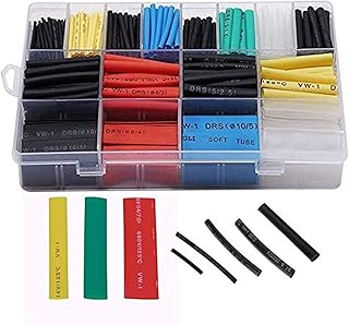 Set of retractable insulation tubes, assortment of colorful polyollane caps, cable wire winding sleeve, several sizes, mixed colors, 560 pieces.. DIAYTAR Nigeria offers great deals, a huge product variety, and delivery in under a week.