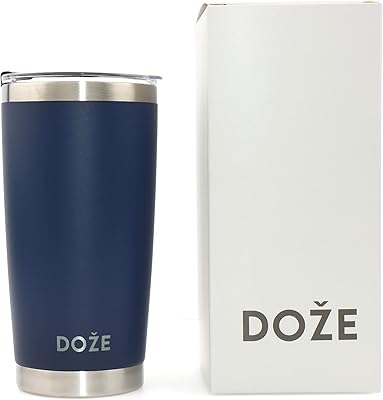Doz isothermal cup | 591 ml / 20 oz | Stainless steel | Easy cover | Lightning resistant | Compatible with straw | navy blue.. Shop efficiently with DIAYTAR NIGERIA, offering thousands of products at unbeatable prices delivered promptly.